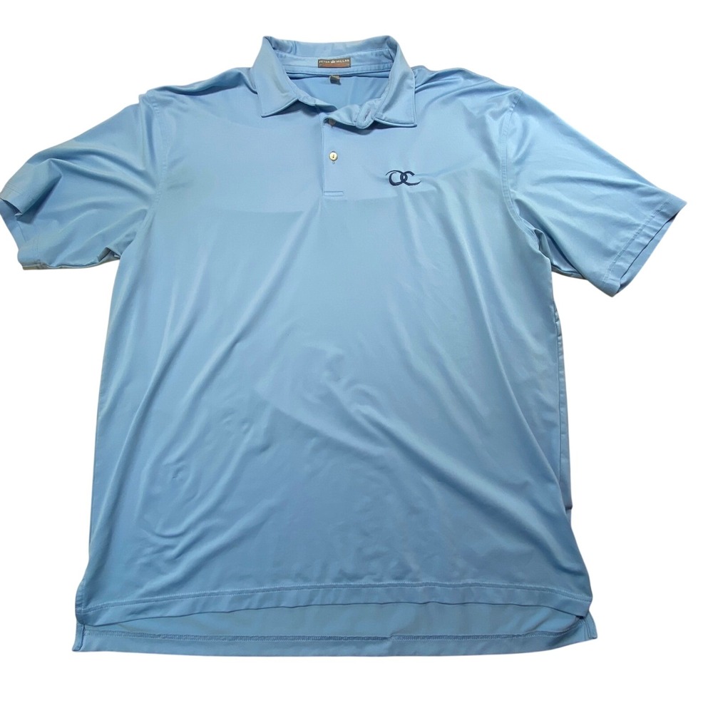 Peter Millar Summer Comfort Polo Chatham Golf Club Durham NC Size L